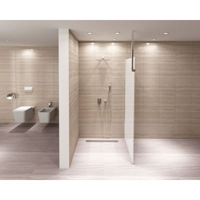 Rea Aero Mat ścianka prysznicowa 80 cm stała szkło mat REA-K7598