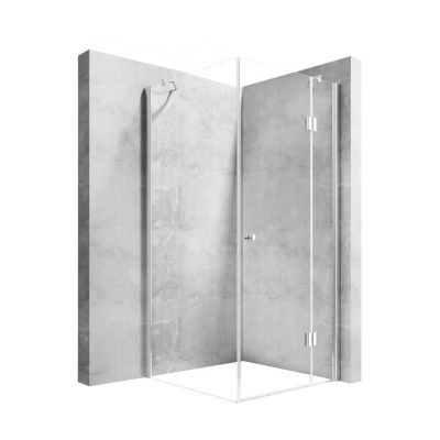 Outlet - Rea Megan U kabina prysznicowa 100x80 cm prostokątna szkło transparentne REA-K8569