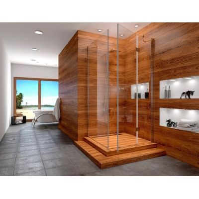 Rea Megan U kabina prysznicowa 120x90 cm prostokątna szkło transparentne REA-K8735