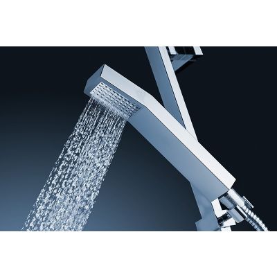 Rea Axos Basic zestaw prysznicowy z deszczownicą chrom REA-P0038