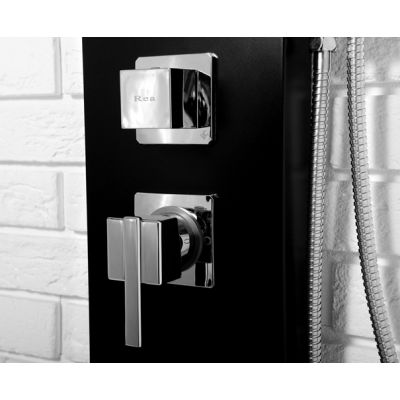 Rea 9765 panel prysznicowy ścienny czarny REA-P0156