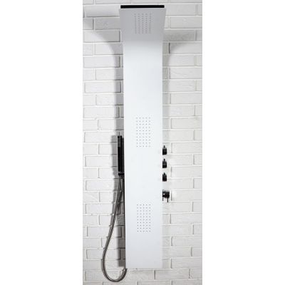 Rea 9780 panel prysznicowy ścienny czarny/biały REA-P0962