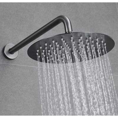 Rea Lungo zestaw prysznicowy podtynkowy termostatyczny tytan REA-P6385