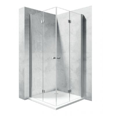 Rea Fold-2 drzwi prysznicowe 70 cm chrom/szkło przezroczyste REA-K7444