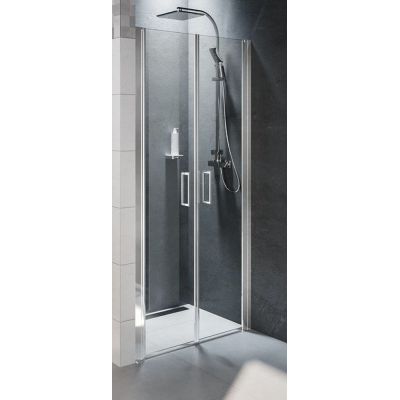 Riho Novik Z111 drzwi prysznicowe 90 cm wnękowe chrom błyszczący/szkło przezroczyste G003004120