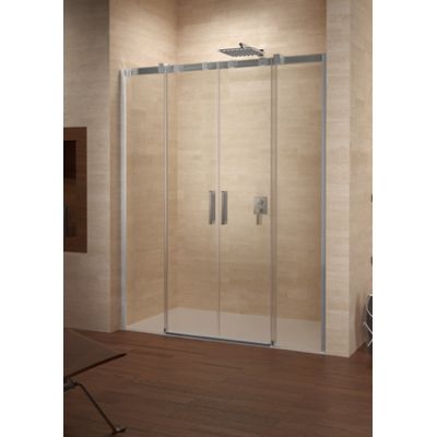 Riho Ocean O115 drzwi prysznicowe 160 cm wnękowe polerowane aluminium/szkło przezroczyste GU0406100