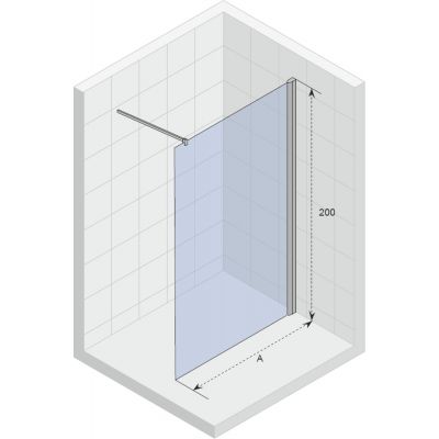Riho Novik Z400 Walk-In ścianka prysznicowa 120 cm chrom/szkło przezroczyste GZ4120000