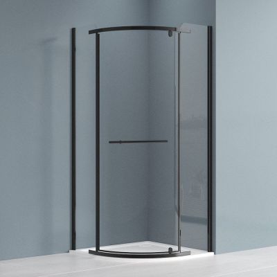 Roth Jandis kabina prysznicowa 80x80 cm czarny mat/szkło przezroczyste N0800