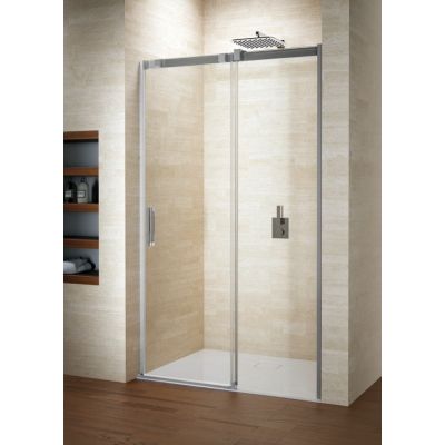 Riho Ocean drzwi prysznicowe 120 cm wnękowe przesuwne polerowane aluminium/szkło przezroczyste GU0202100