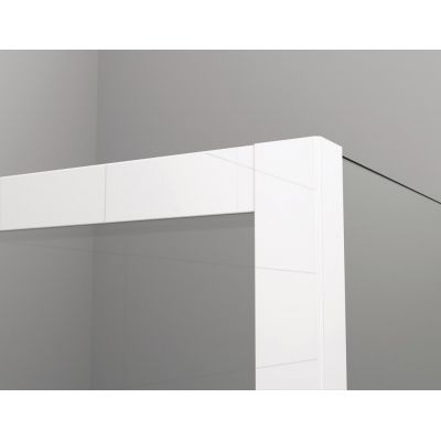 SanSwiss Top Line S drzwi prysznicowe 150 cm prawe biały/szkło przezroczyste TLS2D1500407