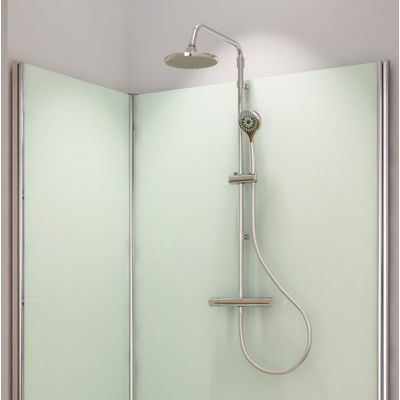 SanSwiss Modul 1400 kabina 90 cm kwadratowa z brodzikiem i termostatem prysznicowym z deszczownicą 140404085007