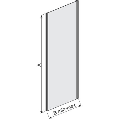 Sanplast TX ścianka prysznicowa 70 cm boczna biały/szkło przezroczyste SS0/TX5b-70 600-271-1290-01-401