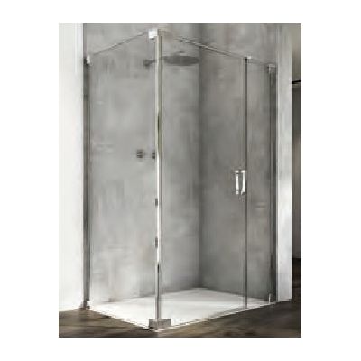 SanSwiss Cadura drzwi prysznicowe 80 cm uchylne srebrny połysk/szkło przezroczyste CA31CG0805007