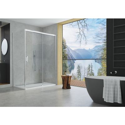SanSwiss Cadura drzwi prysznicowe 110 cm prawe srebrny połysk/szkło przezroczyste CAS2D1105007
