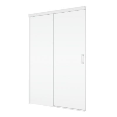 SanSwiss Cadura drzwi prysznicowe 100 cm rozsuwane biały mat/szkło przezroczyste CAS2G1000907
