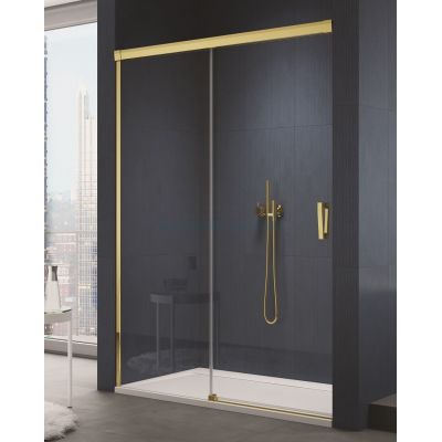 SanSwiss Cadura drzwi prysznicowe 110 cm lewe złoty połysk/szkło przezroczyste CAS2G1101207