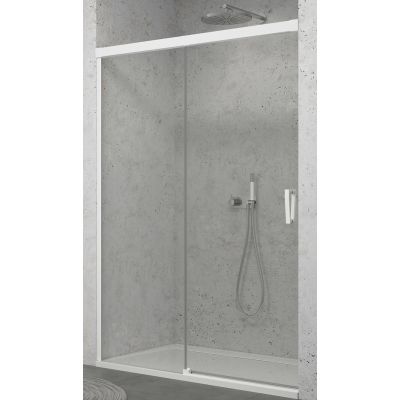 SanSwiss Cadura drzwi prysznicowe 170 cm lewe biały mat/szkło przezroczyste CAS2G1700907