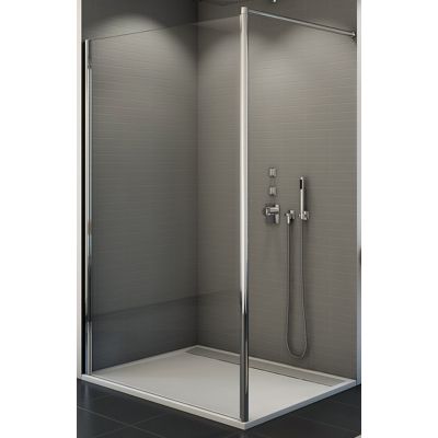 SanSwiss Fun ścianka prysznicowa Walk-In 80 cm srebrny połysk/szkło przezroczyste FUN208005007