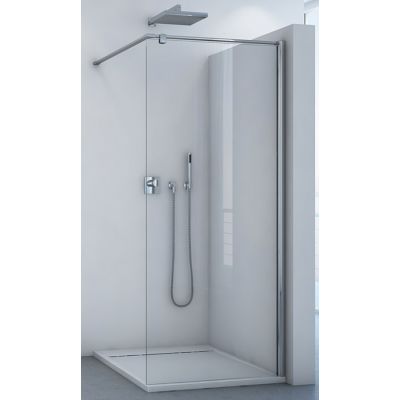 SanSwiss Melia ścianka prysznicowa Walk-In 100 cm srebrny mat/szkło przezroczyste M41P1001007