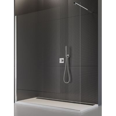 SanSwiss Pur ścianka prysznicowa Walk-In 100 cm chrom/szkło przezroczyste PDT4P1001007