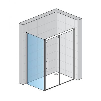 Ronal Pur Light S ścianka prysznicowa 100 cm boczna chrom/szkło przezroczyste PLST1005007