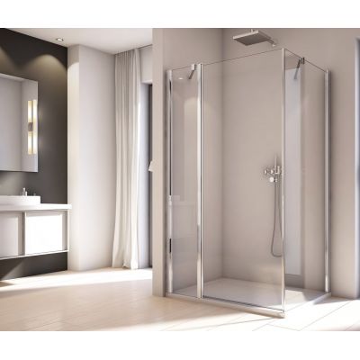 SanSwiss Solino drzwi prysznicowe 100 cm srebrny połysk/szkło przezroczyste SOL1310005007