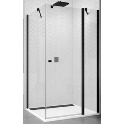SanSwiss Solino Black drzwi prysznicowe 100 cm szkło przezroczyste SOL1310000607