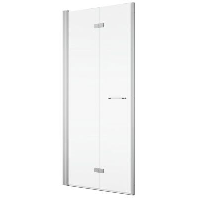 SanSwiss Solino drzwi prysznicowe 100 cm uchylne srebrny połysk/szkło przezroczyste SOLF1G1005087