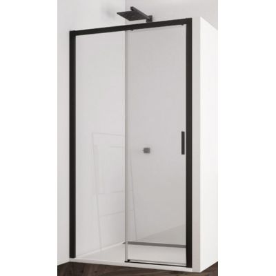 SanSwiss Top-Line S drzwi prysznicowe 120 cm lewe czarny mat/szkło przezroczyste TLS2G1200607