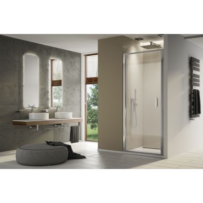 SanSwiss Top Line S drzwi prysznicowe 70 cm uchylne srebrny połysk/szkło przezroczyste TLSP0705007
