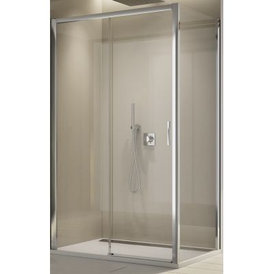 SanSwiss Top-Line S ścianka prysznicowa 90 cm boczna srebrny mat/szkło przezroczyste TOPF20900107
