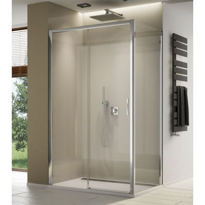 SanSwiss Top-Line ścianka prysznicowa 100 cm boczna srebrny połysk/szkło przezroczyste TOPF21005007