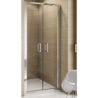 SanSwiss TOP-Line drzwi prysznicowe 100 cm srebrny mat/szkło przezroczyste TOPP210000107