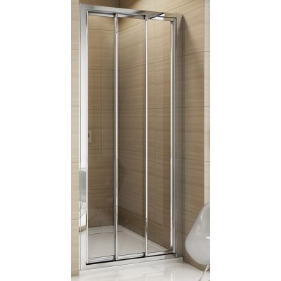 SanSwiss TOP-Line drzwi prysznicowe 80 cm biały/szkło przezroczyste TOPS308000407