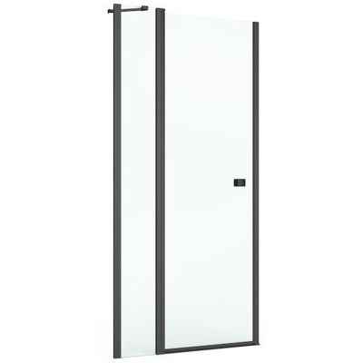 Roca Capital drzwi prysznicowe 100 cm czarny mat/szkło przezroczyste AM4610016M