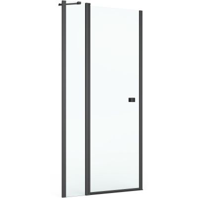 Roca Capital drzwi prysznicowe 120 cm czarny mat/szkło przezroczyste AM4612016M