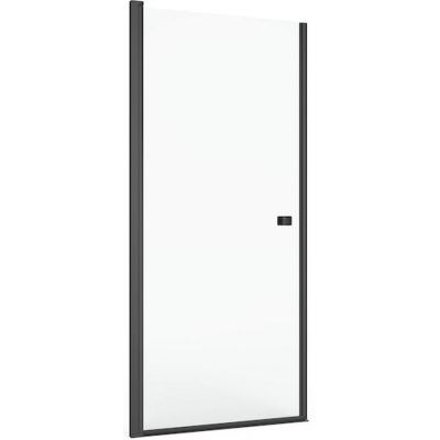 Roca Capital drzwi prysznicowe 80 cm wnękowe czarny mat/szkło przezroczyste AM4708016M