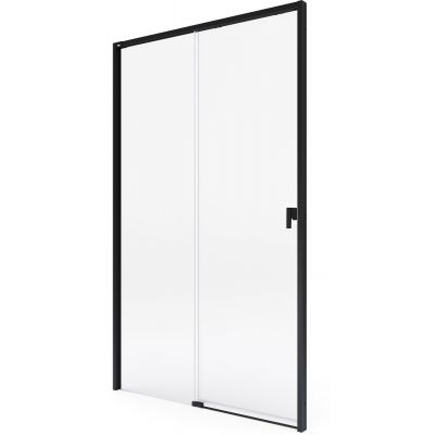 Roca Metropolis-N drzwi prysznicowe 140 cm rozsuwane czarny mat/szkło przezroczyste AMP1314016M