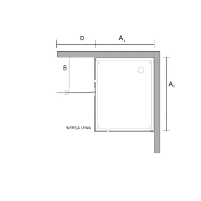 Sea-Horse Creative kabina prysznicowa 90x90 cm prostokątna chrom połysk/szkło przezroczyste BKP248TL