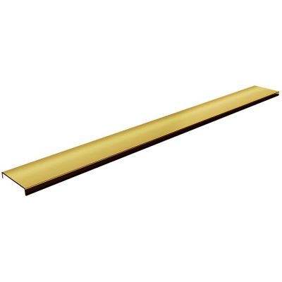 Schedpol Base Gold Brushed Range maskownica odpływu liniowego 70 cm złoty 10.051/DPZS