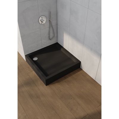 Schedpol Medium Black Matt brodzik kwadratowy 90x90 cm czarny 3.4731/C/MG