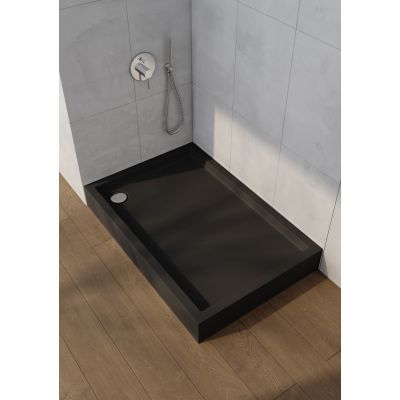 Schedpol Medium Black Matt brodzik prostokątny 100x80 cm czarny 3.4736/C/MG