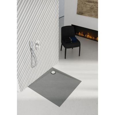 Schedline Libra Anthracite Stone brodzik kwadratowy 90x90 cm antracyt 3SP.L1K-9090/A/ST