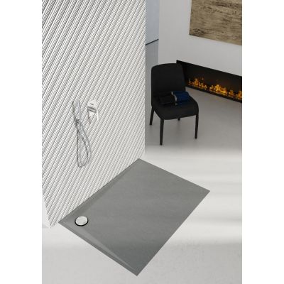 Schedline Libra Anthracite Stone brodzik prostokątny 120x90 cm antracyt 3SP.L1P-90120/A/ST