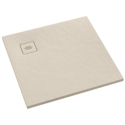 Schedline Protos Cashmere Stone brodzik kwadratowy 90x90 cm beżowy 3SP.P1K-9090/PK/ST-M1/PK/ST