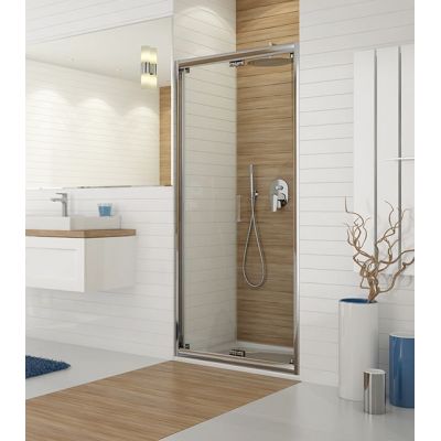 Sanplast TX drzwi prysznicowe 80 cm DŁ/TX5b-80-S srebrny błyszczący/szkło przezroczyste 600-271-1210-38-401
