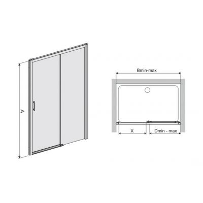 Sanplast Free Zone D2P/Freezone drzwi prysznicowe 100 cm prawe srebrny błyszczący/szkło przezroczyste 600-271-3120-38-401