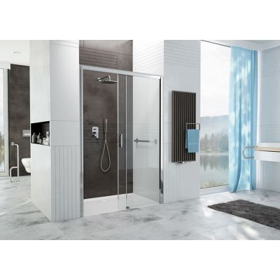 Sanplast Free Zone D2P/Freezone drzwi prysznicowe 100 cm prawe srebrny błyszczący/szkło przezroczyste 600-271-3120-38-401