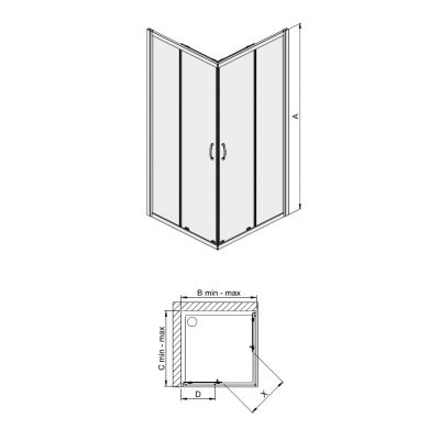 Sanplast Basic drzwi prysznicowe 70 cm biały/szkło przezroczyste 600-450-0200-01-400