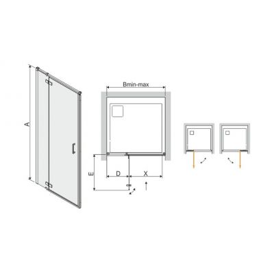 Sanplast Free Line II drzwi prysznicowe 80 cm wnękowe DJ2/FREEII-80 chrom błyszczący/szkło przezroczyste 600-261-0300-42-401